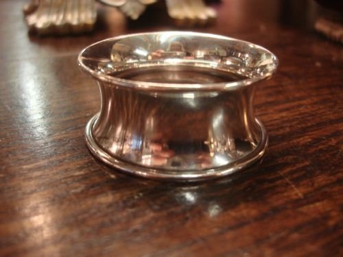 birmingham 1921 solid silver napkin ring by henry williamson