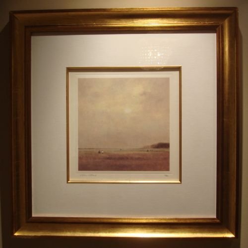 20th century limited edition framed print entitled the conversation signed by the artist john bond