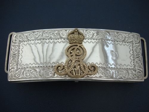 wonderful birmingham 1901 solid silver mounted military calvary officers pouch from the first year of the reign of king edward vii