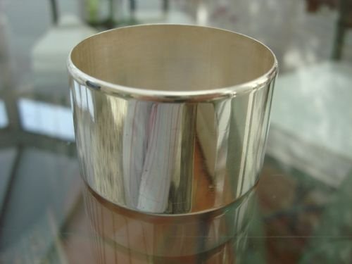 20th century silver plate circular napkin ring of plain design
