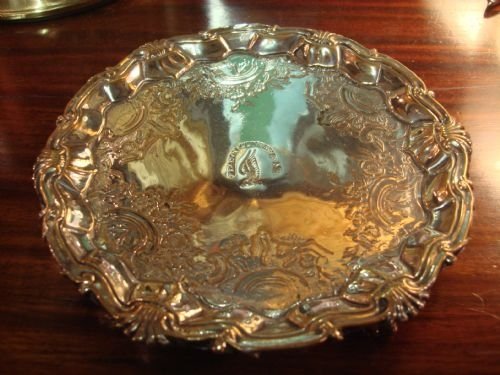 early 19th century old sheffield plate salver from the personal collection of belinda gentle