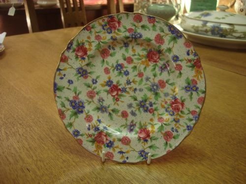 c1950 royal winton old cottage chintz plate