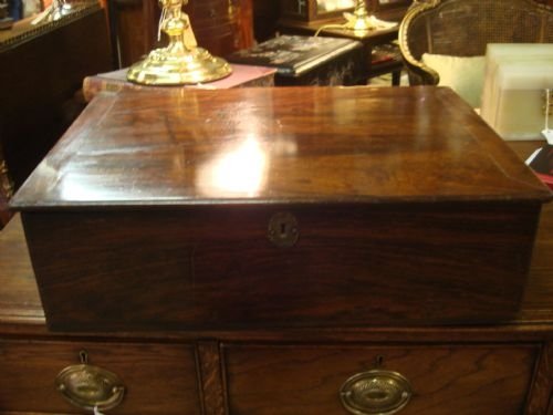 circa 1800 george iii wonderful padouck wood deed or bible box with original furniture