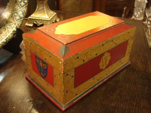 circa 1900 superb arts and crafts strikingly coloured painted oak casket attributed to jessie bayes ra